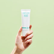 AMPLE:N Solar Shot Zinc Mild Suncream 40ml SPF 50+ PA++++ by ProtoClinical shown with clean sunscreen packaging details on a white background, highlighting the product branding for a k-beauty skincare routine.