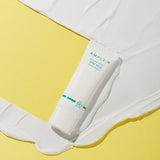 AMPLE:N Solar Shot Zinc Mild Suncream 40ml SPF 50+ PA++++ by ProtoClinical shown in a front-facing suncream tube on a clean white background, highlighting the sunscreen packaging for a k-beauty skincare routine.