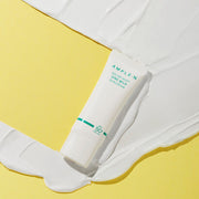 AMPLE:N Solar Shot Zinc Mild Suncream 40ml SPF 50+ PA++++ by ProtoClinical shown in a front-facing suncream tube on a clean white background, highlighting the sunscreen packaging for a k-beauty skincare routine.