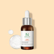 ProtoClinical k-beauty beige beauty product packaging with a dark center detail on a light cream background.