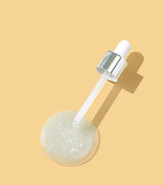 ProtoClinical k-beauty peach-toned cosmetic graphic on a warm orange background.