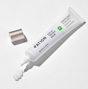 ProtoClinical k-beauty FATION Nosca9 Trouble Cream 45ml two pale gray package forms side by side on a soft white and lavender background