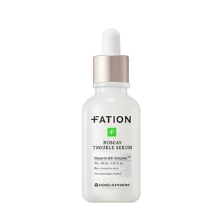 ProtoClinical k-beauty FATION Nosca9 Trouble Serum 30ml single upright serum bottle centered on a white background