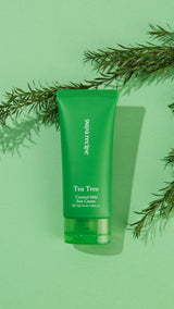 ProtoClinical k-beauty tall green beauty product silhouette on a pale green background.