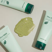 ProtoClinical k-beauty papa recipe Tea Tree Control Pad 130ml(70 Pads) single round toner pad jar packaging on a clean white background