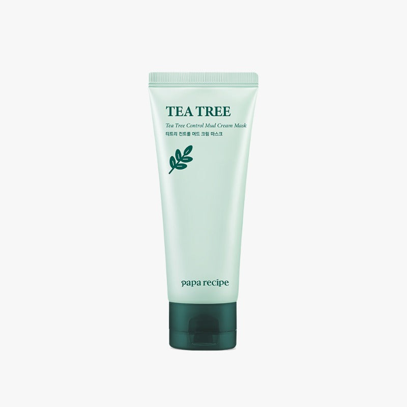 ProtoClinical k-beauty papa recipe Tea Tree Control Pad 130ml(70 Pads) single round toner pad jar packaging on a clean white background