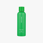 ProtoClinical k-beauty papa recipe Tea Tree Control Skin 200ml single upright green bottle centered on a white background with soft pink side accents.