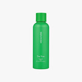 ProtoClinical k-beauty papa recipe Tea Tree Control Skin 200ml single upright green bottle centered on a white background with soft pink side accents.