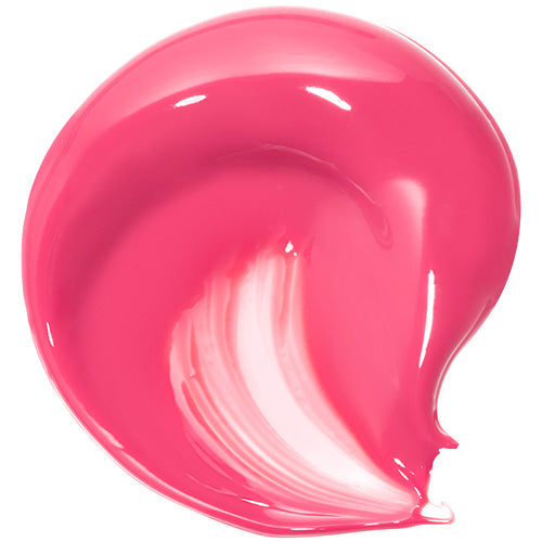 ProtoClinical k-beauty peripera Heart Jam Glow Lip hot pink rounded square swatch on a pale aqua and white background