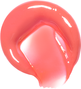 ProtoClinical k-beauty peripera Heart Jam Glow Lip coral rounded square swatch on a pale pink and white background