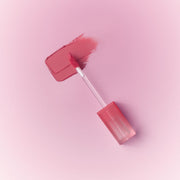 ProtoClinical k-beauty peripera Over Blur Tint 3.5g single mauve lip tint swatch with a deeper lower blur on a pale pink background