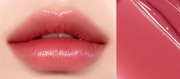 ProtoClinical k-beauty peripera PERIPERA Water Bare Tint single wide lip tint swatch in muted rose-red tones on a pale background