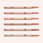 ProtoClinical k-beauty the SAEM Cover Perfection Lip Pencil 2g trio of pink rectangular packages arranged side by side on a light neutral background