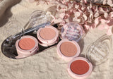 ProtoClinical k-beauty beauty graphic in beige and rose tones on a light background.