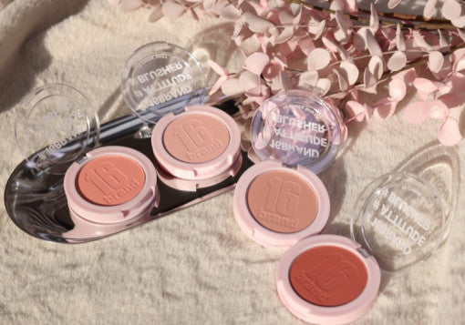 ProtoClinical k-beauty beauty graphic in beige and rose tones on a light background.