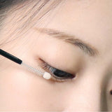 ProtoClinical k-beauty warm beige beauty patch layout with soft peach highlights and a dark taupe center on a light background.