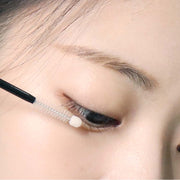 ProtoClinical k-beauty warm beige beauty patch layout with soft peach highlights and a dark taupe center on a light background.
