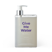 ProtoClinical k-beauty withbecon GiveMeWater Shampoo 360ml single dark gray container shown upright and centered on a light background