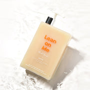 ProtoClinical k-beauty withbecon LeanOnMe Shampoo 360ml single muted green package centered on a pale background