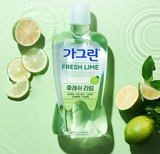ProtoClinical k-beauty Gagreen FRESH LIME Mouthwash 380mlX3ea three green mouthwash bottles grouped side by side on a pale green background