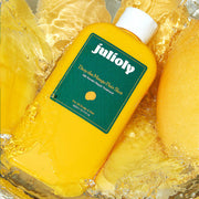 ProtoClinical k-beauty yellow and green beauty graphic with a darker vertical center on a light background.