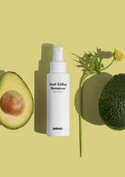 ProtoClinical k-beauty product banner graphic in olive and pale yellow tones on a light background.