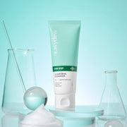 ProtoClinical k-beauty Easydew DW-EGF CLEAR BHA Cleanser 100ml aqua product packaging with a centered dark accent on a light background.