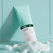 ProtoClinical k-beauty Easydew DW-EGF CLEAR BHA Cleanser 100ml aqua product packaging on a light background.