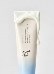 ProtoClinical k-beauty [Beauty of Joseon] Relief Sun Aqua-fresh Rice+B5 (SPF50+ PA++++) 50ml single upright pale blue sunscreen tube product shot