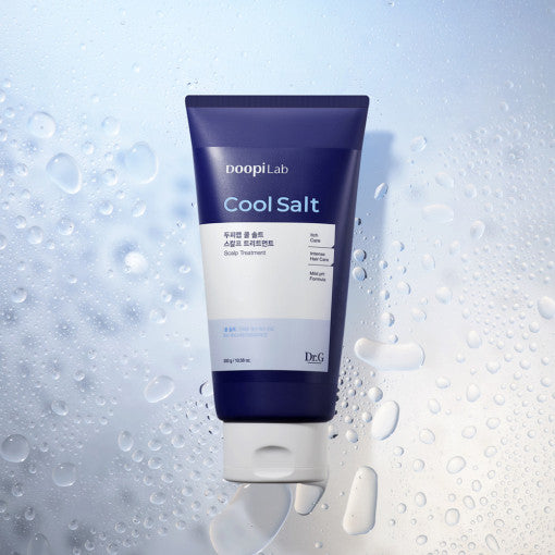 ProtoClinical k-beauty Dr.G Doopi Lab Cool Salt Scalp Treatment 300g single scalp treatment package in a front-facing packshot on a light background