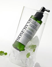 ProtoClinical k-beauty [SOME BY MI] Cica Peptide Anti Hair Loss Derma Scalp Tonic 150ml single upright scalp tonic bottle centered on a pale gray-white background with soft green side shading