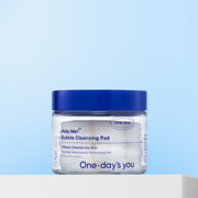 ProtoClinical k-beauty One-day's you Help Me Bubble Cleansing Pad 150ml(60 pads) single round blue cleansing pad container centered on a pale blue background