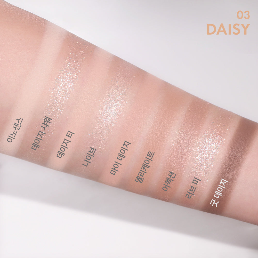 ProtoClinical k-beauty soft peach and taupe beauty graphic with a pale blue lower edge on a light background.