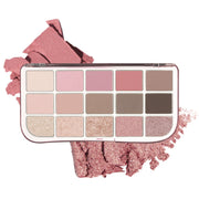 ProtoClinical k-beauty fwee More Mood Eyeshadow Palette 12g square eyeshadow palette grid with multiple soft neutral shade blocks on a light background