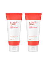 CAREZONE A-Cure Blemish Calming Cream 75ml 1+1 Special Set by ProtoClinical shown with two warm-toned cream tubes on a light background for a k-beauty skincare routine.