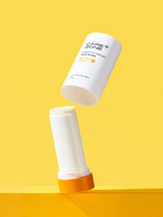 ProtoClinical k-beauty CAREZONE Light Fit Velvet Sun Stick 39g single upright white package with yellow base accents centered on a light background