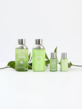 CAREZONE P-Cure Pore Tuning Toner, Emulsion EX Set by ProtoClinical shown in green and lavender product packaging on a light background for a k-beauty skincare routine.