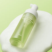 ProtoClinical k-beauty pale cream beauty graphic with muted green and beige tones on a light background.