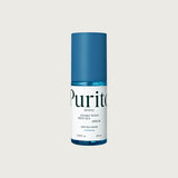 ProtoClinical k-beauty [PURITO SEOUL] Hydro Wave Deep Sea Serum 60ml abstract beauty graphic with a dark teal vertical center on a pale blue and cream background