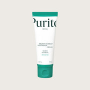 ProtoClinical k-beauty [PURITO SEOUL] Mighty Bamboo Panthenol Cream 100ml product image with soft aqua and green tones on a light background.