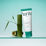 ProtoClinical k-beauty [PURITO SEOUL] Mighty Bamboo Panthenol Cream 100ml product image in soft blue and white tones.