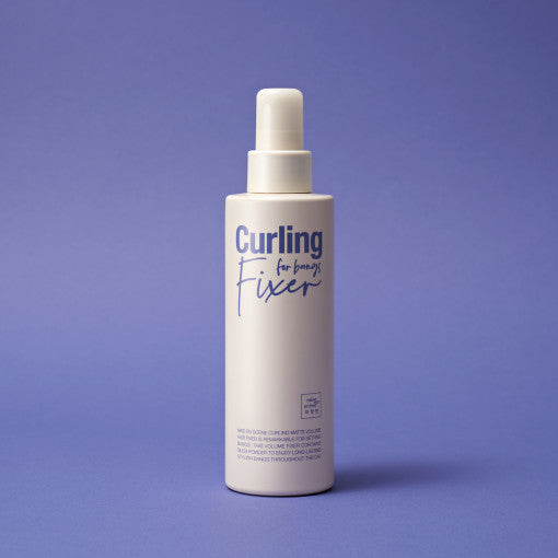 [mise en scene] Curling For Bangs Fixer 200ml by ProtoClinical displayed in a front-facing product shot on a white background, highlighting the styling packaging for a k-beauty hair routine.