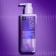 ProtoClinical k-beauty [mise en scene] Perfect Magic Straight Serum Shampoo 530ml single front-facing shampoo bottle with printed label on a white background