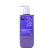 ProtoClinical k-beauty [mise en scene] Perfect Magic Straight Serum Shampoo 530ml single front-facing shampoo bottle with printed label on a white background
