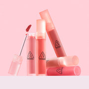 ProtoClinical k-beauty 3CE Blur Water Tint 4.6g single lip tint package in a square product packshot on a clean white background