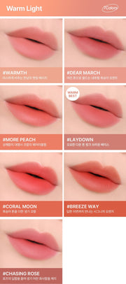 ProtoClinical k-beauty 3CE Blur Water Tint 4.6g tall product detail graphic with lip tint visuals, text blocks, and a light background