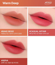 ProtoClinical k-beauty 3CE Blur Water Tint 4.6g vertical product detail graphic with lip tint visuals, text blocks, and a light background