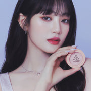 ProtoClinical k-beauty 3CE Face Blush 5g-5.5g single upright mauve cosmetic container centered on a light background with dark plum side panels