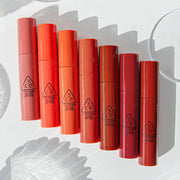 ProtoClinical k-beauty 3CE GLAZE LIP TINT 5g single lip tint package centered in a product packshot on a clean white background