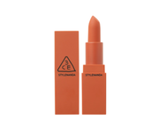 ProtoClinical k-beauty 3CE Mood Recipe Matte Lip Color 3.5g #231 BAKED ORANGE product detail graphic with lipstick visuals and text panels on a light background